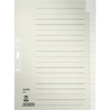 LEITZ Intercalaires en papier naturel, uni, A4, 20 touches