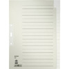 LEITZ Intercalaires en papier naturel, uni, A4, 20 touches