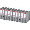 Esselte Classeur en plastique Standard, A4, 75 mm, gris - 32031