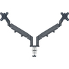 LEITZ Bras double pour écrans Ergo Dual, gris foncé