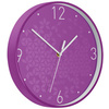 LEITZ Horloge murale WOW, mouvement à quartz, violet