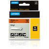 DYMO RHINO Etiquette en vinyle, 19 mm x 5,5 m, noir/orange