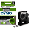 DYMO Ruban d'étiquette D1 noir/blanc, 12 mm x 7 m - 69953