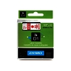 DYMO Ruban d'étiquette D1 rouge/blanc,12mm x 7 m - 69951