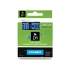 DYMO Ruban d'étiquette D1 noir/bleu, 12 mm x 7 m - 69950