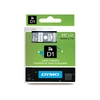 DYMO Ruban d'étiquette D1 blanc/transparent, - 62301
