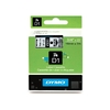 DYMO Ruban d'étiquette D1 noir/transparent, - 61922