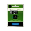 DYMO Ruban d'étiquette D1 noir/transparent, - 63537