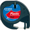 DYMO Ruban d'étiquette LetraTag, plastique, 12 mm x 4 m - 62491