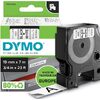 DYMO Cassette de ruban à étiqueter D1, 19mm x7 m, pack de 10