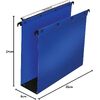 ELBA l'oblique Dossiers suspendus Polypro Ultimate, bleu