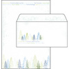 sigel Enveloppe à motif de Noël 'Trees', DL, 90 g/m2