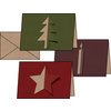 sigel Set de cartes de Noël 'Cut-out style', long (2/3 A4)