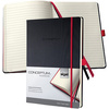 sigel Carnet de notes Conceptum, A4, quadrillé, noir/rouge