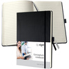 sigel Carnet de notes Conceptum, A4+, quadrillé, noir