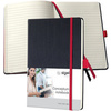 sigel Carnet de notes Conceptum, A5, quadrillé, noir/rouge