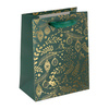 sigel Sac cadeau de Noël 'Golden ornaments on green', grand
