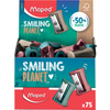 Maped Taille-crayons VIVO SMILING PLANET, présentoir de 75