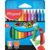 Maped Crayon de cire COLOR'PEPS WAX, étui en carton de 12