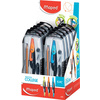 Maped Boîte de compas Metal Open, 5 pièces, présentoir de 10