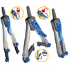 Maped Compas Technic Concept, 4 pièces, bleu