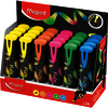 Maped Surligneur FLEX, pointe flexible, présentoir de 24