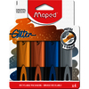 Maped Surligneur GLITTER METAL, étui de 4