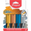 Maped Surligneur GLITTER METAL, étui de 4
