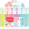 Maped Surligneur FLUO'PEPS PASTEL, blister de 6