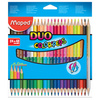 Maped Crayons bicolores COLOR'PEPS DUO, triangulaire, étui