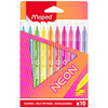 Maped Feutre de coloriage NEON, étui carton de 10