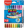 Maped Feutre double pointe DUO COLOR'PEPS, étui de 10