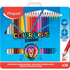 Maped Crayon de couleur COLOR'PEPS STRONG, étui métal de 24