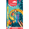 Maped Crayon de couleur JUNGLE fever JUMBO, étui de 12