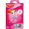 Maped Trousse Fairy, en polyester, rose, garni