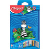 Maped Etui pour écolier Jungle, en polyester, bleu, garni