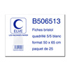 ELVE Fiches bristol quadrillées 5/5, 500 x 650 mm, 25 fiches