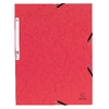 EXACOMPTA Chemise à élastique, A4, carton, rouge
