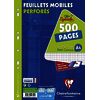 Clairefontaine Feuillets mobiles perforés, A4, quadrillé 5x5