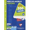 Clairefontaine Feuillets mobiles perforés, A4, quadrillé 5x5