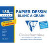 Clairefontaine Papier dessin 'Blanc à Grain', pack promo