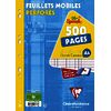 Clairefontaine Feuillets mobiles perforés, A4, séyès