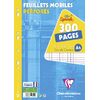 Clairefontaine Feuillets mobiles perforés, A4, seyès