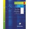 Clairefontaine Feuillets mobiles perforés, 170 x 220 mm