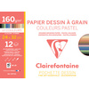 Clairefontaine Papier dessin 'à Grain', couleurs pastel