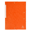 EXACOMPTA Chemise à élastiques Maxi Capacity, A4, orange