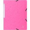 EXACOMPTA Chemise à élastiques, A4, carton, fuchsia