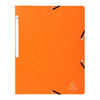 EXACOMPTA Chemise à élastiques, A4, carton, orange - 55735
