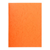 EXACOMPTA Chemise simple 3 rabats, A4, carton, orange