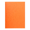 EXACOMPTA Chemise simple 3 rabats, A4, carton, orange